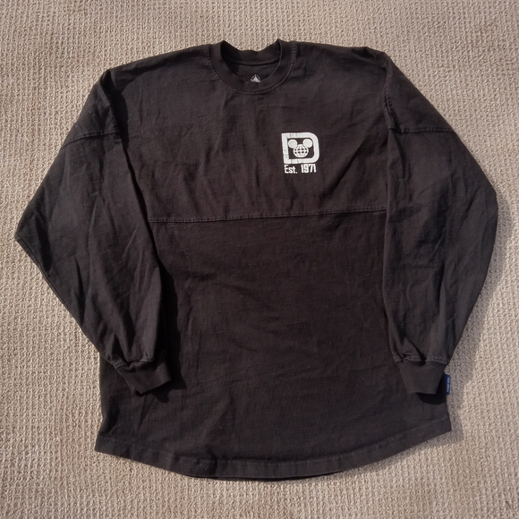 Disney Tops - Walt Disney World Spirit Jersey Shirt Womens Medium Black Long Sleeve Pullover